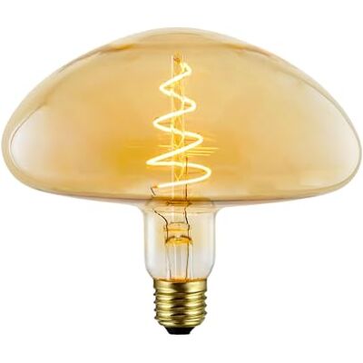 Suprema , Lampadina LED Decorativa Giant, Dimmerabile, Luce Calda, Attacco E27 (Ambra fungo) Suprema , Lampadina LED Decorativa Giant, Dimmerabile, Luce Calda, Attacco E27 (Ambra fungo)