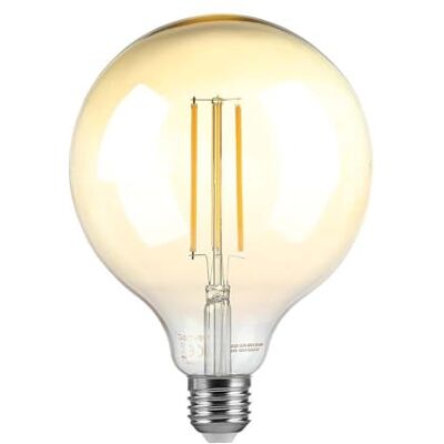 V-TAC VT-2018D 8W G125 LED FILAMENT BULB AMBER GLASS COLORCODE:2200K E27 V-TAC VT-2018D 8W G125 LED FILAMENT BULB AMBER GLASS COLORCODE:2200K E27