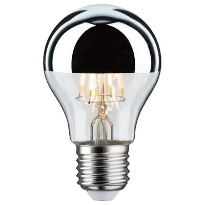 Paulmann Lampadina LED filamento AGL 5 Watt lampadina testina a specchio argentato 2700 K bianco caldo E27 Paulmann Lampadina LED filamento AGL 5 Watt lampadina testina a specchio argentato 2700 K bianco caldo E27