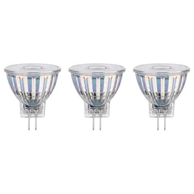 Paulmann Riflettore 12V LED GU4 3x345lm 3x4,2W 2700K argentato lampadina Paulmann Riflettore 12V LED GU4 3x345lm 3x4,2W 2700K argentato lampadina