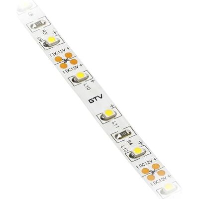 GTV Flash 2835 Striscia LED da 5 m, 300 LED, 60 m, dimmerabile, 11 W/m, 12 V DC, 8 mm di larghezza, ogni 5 cm, divisibile, per mobili cucina, bianco freddo 6500 K GTV Flash 2835 Striscia LED da 5 m, 300 LED, 60 m, dimmerabile, 11 W/m, 12 V DC, 8 mm di larghezza, ogni 5 cm, divisibile, per mobili cucina, bianco freddo 6500 K