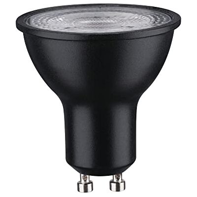 Paulmann Lampadina LED riflettore RAL 9004 lampadina dimmerabile da 7 Watt nero opaco luce efficiente bianco caldo 2700 K GU10 Paulmann Lampadina LED riflettore RAL 9004 lampadina dimmerabile da 7 Watt nero opaco luce efficiente bianco caldo 2700 K GU10