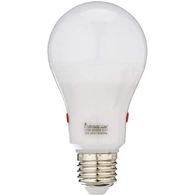 F BRIGHT F-Bright Lampadina LED standard, con sensore crepuscolare, attacco E27, 12 W, colore bianco, 12,4 x 6,5 cm F BRIGHT F-Bright Lampadina LED standard, con sensore crepuscolare, attacco E27, 12 W, colore bianco, 12,4 x 6,5 cm