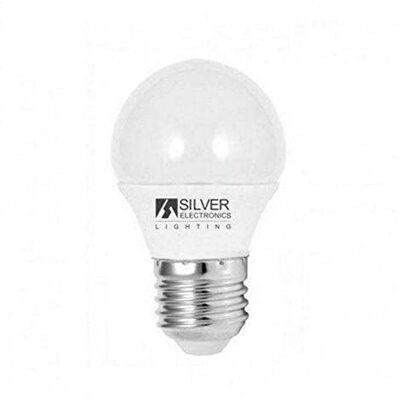 SILVER ELECTRONICS Led Eco Sferica E27, 5 W, Bianco SILVER ELECTRONICS Led Eco Sferica E27, 5 W, Bianco