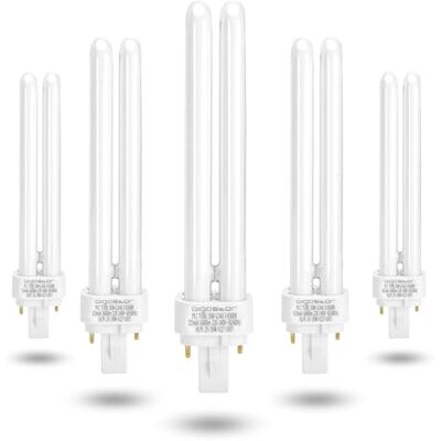 Aigostar Confezione da 5 Lampadine PLC Tubo, 26W, G24-3,1600 Lumen, Luce Bianca 6500K, Lampada Fluorescente Compatta Aigostar Confezione da 5 Lampadine PLC Tubo, 26W, G24-3,1600 Lumen, Luce Bianca 6500K, Lampada Fluorescente Compatta