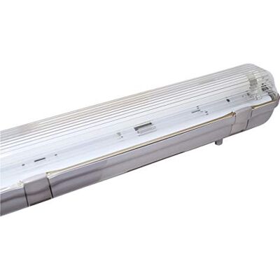 Tibelec réglettes Fluo IP65 58 W 5220 lumen, Policarbonato, 58 W, Grigio, 1565 X 72 X 86 MM Tibelec réglettes Fluo IP65 58 W 5220 lumen, Policarbonato, 58 W, Grigio, 1565 X 72 X 86 MM