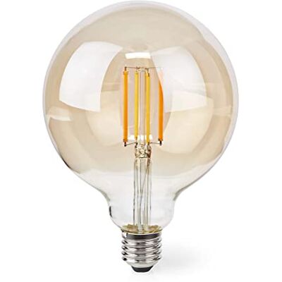 NEDIS Smartlife LED filamento lampada WLAN E27 806 lm 7 W Warmweiss 1800-3000 K Glas Android? / IOS Globo NEDIS Smartlife LED filamento lampada WLAN E27 806 lm 7 W Warmweiss 1800-3000 K Glas Android? / IOS Globo