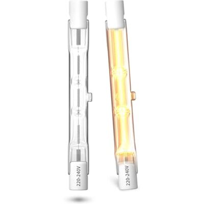 Bonlux Lampadina Alogena R7s 78mm 48W R7S Lineare a Doppia Estremità Tipo J Lamp 230V T3 J78 Alogena Bianco Caldo 2700K per Lavoro, Sicurezza, Illuminazione Paesaggistica (Confezione da 2) Bonlux Lampadina Alogena R7s 78mm 48W R7S Lineare a Doppia Estremità Tipo J Lamp 230V T3 J78 Alogena Bianco Caldo 2700K per Lavoro, Sicurezza, Illuminazione Paesaggistica (Confezione da 2)