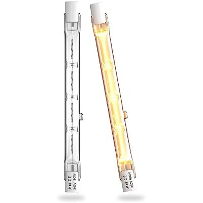 Bonlux R7S 118mm Lampadina 160W Bianco Caldo 2700K Dimmerabile 2000LM J118 Lampadine a Doppio Effetto Lineare 220-240V per Sicurezza, Illuminazione Paesaggistica (2 Pezzi) Bonlux R7S 118mm Lampadina 160W Bianco Caldo 2700K Dimmerabile 2000LM J118 Lampadine a Doppio Effetto Lineare 220-240V per Sicurezza, Illuminazione Paesaggistica (2 Pezzi)
