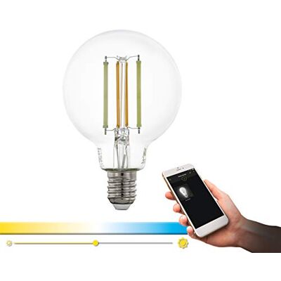 Eglo connect LED lampadina E27, Smart Home vintage chiara, LED Globo 6 Watt Eglo connect LED lampadina E27, Smart Home vintage chiara, LED Globo 6 Watt