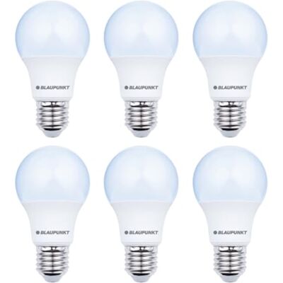 Blaupunkt Lampadina classica E27, 12 W, 1200 lumen, 6000 K, bianco freddo Attacco a vite Edison, ampia diffusione, piena potenza immediata, garanzia di 3 anni per garage luminoso e illuminazione di Blaupunkt Lampadina classica E27, 12 W, 1200 lumen, 6000 K, bianco freddo Attacco a vite Edison, ampia diffusione, piena potenza immediata, garanzia di 3 anni per garage luminoso e illuminazione di