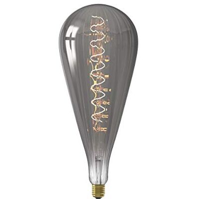 CALEX Malaga XXL – Titanio – Lampada LED – Ø 160 mm – Dimbar – Attacco E27 – 6 W 2100 K 90 lm – Classe energetica B CALEX Malaga XXL – Titanio – Lampada LED – Ø 160 mm – Dimbar – Attacco E27 – 6 W 2100 K 90 lm – Classe energetica B