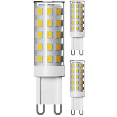 ledscom.de 3x lampadina G9 LED, bianco caldo (2800 K), 3,5 W, 485lm, dimmer a 3 fasi ledscom.de 3x lampadina G9 LED, bianco caldo (2800 K), 3,5 W, 485lm, dimmer a 3 fasi