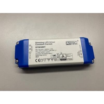 Orion Driver LED D75030NT 750mA 20-40V 30W dimmerabile Orion Driver LED D75030NT 750mA 20-40V 30W dimmerabile