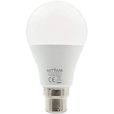 NITYAM Confezione da 3 Standard A60 9 W 806 LMS B22 3000 K Lampadina LED, Bianco, 3 Unité (Lot de 1), 3 unità NITYAM Confezione da 3 Standard A60 9 W 806 LMS B22 3000 K Lampadina LED, Bianco, 3 Unité (Lot de 1), 3 unità