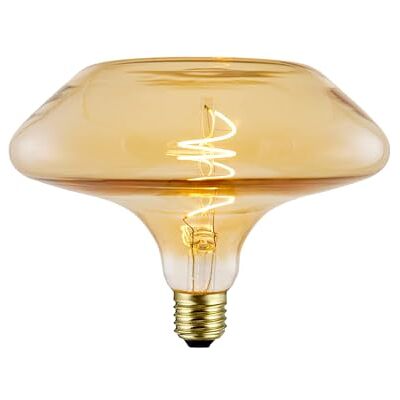 Suprema , Lampadina LED Decorativa Giant, Dimmerabile, Luce Calda, Attacco E27 (Ambra decanter) Suprema , Lampadina LED Decorativa Giant, Dimmerabile, Luce Calda, Attacco E27 (Ambra decanter)