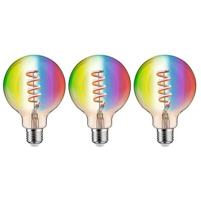 Paulmann Lampadina a filamento 230V Smart Home Zigbee LED Globe G95 E27 3x470lm 3x6,3W RGBW+ dimmerabile dorato Paulmann Lampadina a filamento 230V Smart Home Zigbee LED Globe G95 E27 3x470lm 3x6,3W RGBW+ dimmerabile dorato