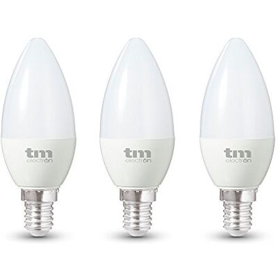 TM Electron Lampadine LED E14 Candela bianco caldo TM Electron Lampadine LED E14 Candela bianco caldo
