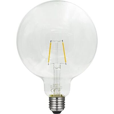 LAES Lampadina Globe Filamento LED E27, 2 W, 125 x 175 mm LAES Lampadina Globe Filamento LED E27, 2 W, 125 x 175 mm