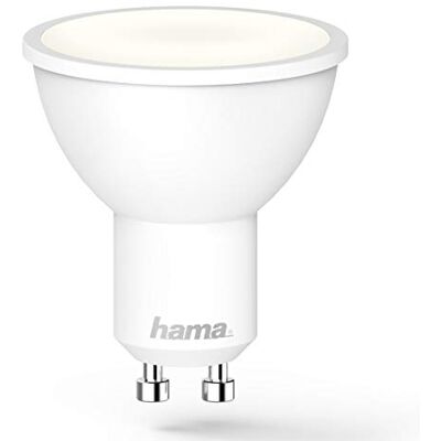 Hama Lampadina WiFi a LED, attacco GU10, 5,5 W (equivalenti a 40 W), controllo Vocale/App Hama Lampadina WiFi a LED, attacco GU10, 5,5 W (equivalenti a 40 W), controllo Vocale/App