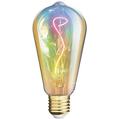 XANLITE Lampadina a filamento LED ST64 unicorno per uso decorativo multicolore arcobaleno, attacco E27, 1800 Kelvins, 4 W, bianco caldo, 140 mm x Ø64 mm, durata di vita 15000 H - XANLITE Lampadina a filamento LED ST64 unicorno per uso decorativo multicolore arcobaleno, attacco E27, 1800 Kelvins, 4 W, bianco caldo, 140 mm x Ø64 mm, durata di vita 15000 H -