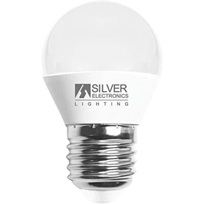 SILVER ELECTRONICS -Lampadina da 6w LED, e27 esferica 5000 K SILVER ELECTRONICS -Lampadina da 6w LED, e27 esferica 5000 K