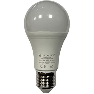 LEDLUX Lampadina Led E27 con Sensore Crepuscolare, 220V 9W 810 Lumen, E27 Day Night Sensor (1, Bianco Caldo 3000K) LEDLUX Lampadina Led E27 con Sensore Crepuscolare, 220V 9W 810 Lumen, E27 Day Night Sensor (1, Bianco Caldo 3000K)