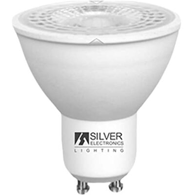 SILVER ELECTRONICS LED Eco dicroica GU10, 5 W, bianco SILVER ELECTRONICS LED Eco dicroica GU10, 5 W, bianco