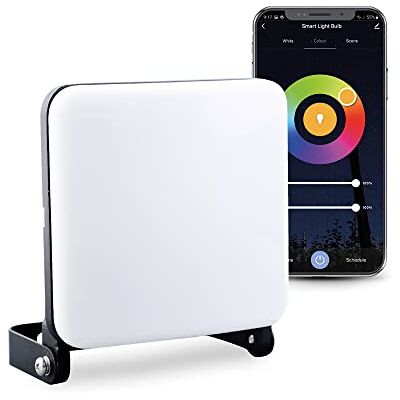 Garza Smart Faretto LED intelligente da 14 W per esterni, Wifi 2.4 Ghz, programmabile, intensità, temperatura CCT e colore RGB dimmerabili, modalità musica, IP65, controllo tramite app e voce Garza Smart Faretto LED intelligente da 14 W per esterni, Wifi 2.4 Ghz, programmabile, intensità, temperatura CCT e colore RGB dimmerabili, modalità musica, IP65, controllo tramite app e voce