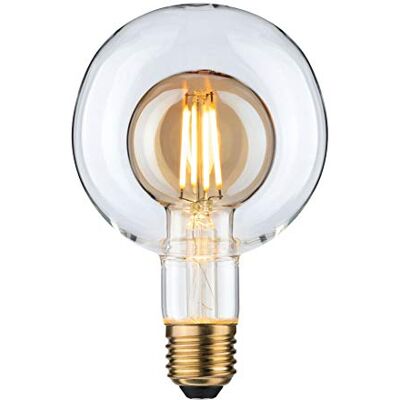 Paulmann Lampadina LED Inner Shape G95 Globe lampadina dimmerabile da 4 Watt dorato luce efficiente bianco caldo 2700 K E27 Paulmann Lampadina LED Inner Shape G95 Globe lampadina dimmerabile da 4 Watt dorato luce efficiente bianco caldo 2700 K E27