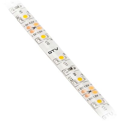 GTV Striscia luminosa a LED Flash 3528, 300 LED, 5 m, 12 V, IP65, bianco neutro, 4000 K, 24 W, impermeabile, 8 mm, autoadesiva, tagliabile, dimmerabile, illuminazione interna per mobili e cucine GTV Striscia luminosa a LED Flash 3528, 300 LED, 5 m, 12 V, IP65, bianco neutro, 4000 K, 24 W, impermeabile, 8 mm, autoadesiva, tagliabile, dimmerabile, illuminazione interna per mobili e cucine