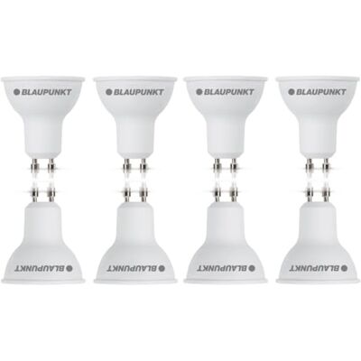 Blaupunkt GU10 LED faretto 5W 500lm 4000K Bianco Naturale, Confezione da 8 Confezione conveniente, Piena luminosità immediata, Sostituisce 50W, IRC elevato – per cucine, uffici domestici e studi Blaupunkt GU10 LED faretto 5W 500lm 4000K Bianco Naturale, Confezione da 8 Confezione conveniente, Piena luminosità immediata, Sostituisce 50W, IRC elevato – per cucine, uffici domestici e studi
