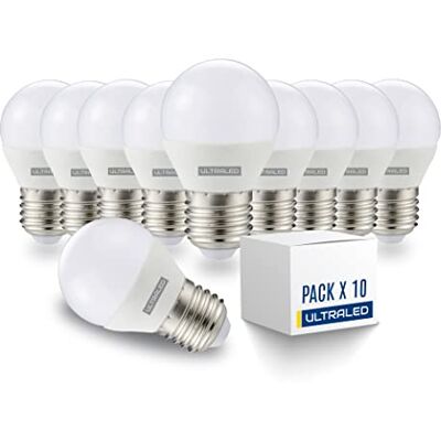 Generic SET DI 10 LAMPADINE LED E27 ULTRALED E27 forma a SFERA con potenza 8.5W EQUIVALENTI A 60W DELLA LAMPADINA ALOGENA 6000K LUCE FREDDA 800 LUMEN Generic SET DI 10 LAMPADINE LED E27 ULTRALED E27 forma a SFERA con potenza 8.5W EQUIVALENTI A 60W DELLA LAMPADINA ALOGENA 6000K LUCE FREDDA 800 LUMEN
