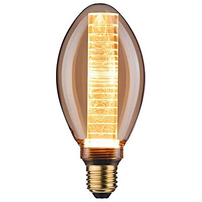 Paulmann Lampadina LED B75 Inner Glow 4W Retro colore dorato con bulbo interno vetro 1800K luce oro E27 Paulmann Lampadina LED B75 Inner Glow 4W Retro colore dorato con bulbo interno vetro 1800K luce oro E27