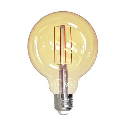 MÜLLER LICHT Müller-Licht Filamento a forma di globo, a LED in stile retrò, E27, oro, 9 W, sostituisce 63 W, luce bianca calda (2000 K), per un ambiente accogliente, 850 lm, dimmerabile, durata 15000 ore MÜLLER LICHT Müller-Licht Filamento a forma di globo, a LED in stile retrò, E27, oro, 9 W, sostituisce 63 W, luce bianca calda (2000 K), per un ambiente accogliente, 850 lm, dimmerabile, durata 15000 ore