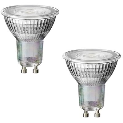 ledscom.de 2x lampadina LED GU10, PAR16, bianco caldo (2800 K), 6,3 W, 374lm, 70°, dimmer a 3 fasi, specchio riflettente (argento) ledscom.de 2x lampadina LED GU10, PAR16, bianco caldo (2800 K), 6,3 W, 374lm, 70°, dimmer a 3 fasi, specchio riflettente (argento)