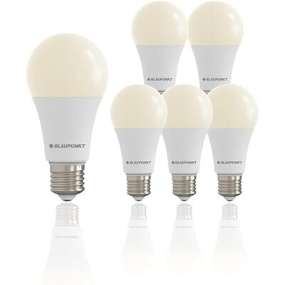 Blaupunkt E27 A65 Lampadina LED Goccia 18W Bianco Caldo, Confezione da 6 Attacco Edison E27, Massima luminosità immediata, Elevata resa 1980lm, Garanzia 3 anni – per soffitti alti e sale da pranzo Blaupunkt E27 A65 Lampadina LED Goccia 18W Bianco Caldo, Confezione da 6 Attacco Edison E27, Massima luminosità immediata, Elevata resa 1980lm, Garanzia 3 anni – per soffitti alti e sale da pranzo