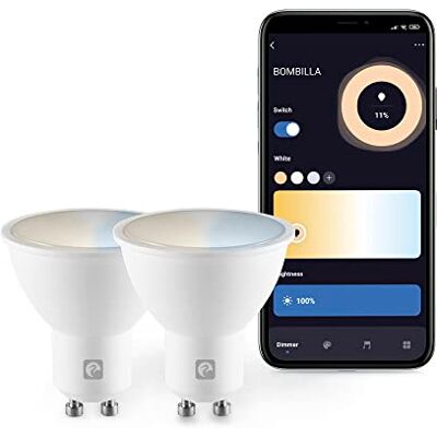 Garza Smart Confezione da 2 lampadine LED intelligenti Wifi Dicroica GU10, 4,5 W (equivalenti a 40 W di incandescenza), E27, CCT, dimmerabile, programmabile, controllo vocale e app, Alexa/Google, Garza Smart Confezione da 2 lampadine LED intelligenti Wifi Dicroica GU10, 4,5 W (equivalenti a 40 W di incandescenza), E27, CCT, dimmerabile, programmabile, controllo vocale e app, Alexa/Google,