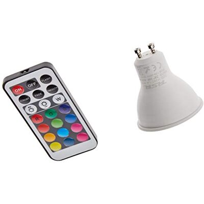 RSR LED GU10 DIFFUSORE LUPA 5W DIM RGB C/TELECOMANDO RSR LED GU10 DIFFUSORE LUPA 5W DIM RGB C/TELECOMANDO