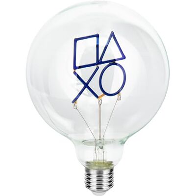 Paladone , Lampadina neon a LED decorativa PlayStation con attacco a vite E27, per lampade con compatibilità Edison, regalo gaming da collezione con licenza ufficiale, per camere da letto e case Paladone , Lampadina neon a LED decorativa PlayStation con attacco a vite E27, per lampade con compatibilità Edison, regalo gaming da collezione con licenza ufficiale, per camere da letto e case