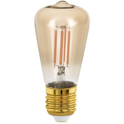 Eglo E27 LED, lampadina dorata vintage per illuminazione retrò, 4 Watt (equivalente a 28 Watt), 300 lumen, luce bianco caldo, 1700k, lampadina Edison ST48, Ø 4,8 cm Eglo E27 LED, lampadina dorata vintage per illuminazione retrò, 4 Watt (equivalente a 28 Watt), 300 lumen, luce bianco caldo, 1700k, lampadina Edison ST48, Ø 4,8 cm