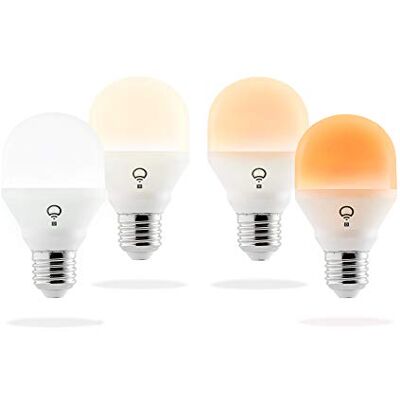 LIFX Mini Day & Dusk E27 Lampadina a LED Wi-Fi Smart, Regolabile, Multicolor, Dimmerabile, non Richiede un Hub, Funziona con Alexa, Apple HomeKit e Google Assistant, Confezione da 4 LIFX Mini Day & Dusk E27 Lampadina a LED Wi-Fi Smart, Regolabile, Multicolor, Dimmerabile, non Richiede un Hub, Funziona con Alexa, Apple HomeKit e Google Assistant, Confezione da 4