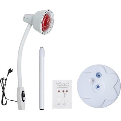 Chynalys Lampada a infrarossi, 275 W, lampada a luce rossa per riscaldamento a infrarossi, con supporto, temperatura regolabile, riscaldatore a infrarossi, terapia della luce a infrarossi per una Chynalys Lampada a infrarossi, 275 W, lampada a luce rossa per riscaldamento a infrarossi, con supporto, temperatura regolabile, riscaldatore a infrarossi, terapia della luce a infrarossi per una