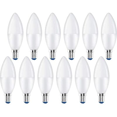 LEDLUX 12 Pezzi Lampadina LED E14, Bianco Caldo 3000K, Lampade LED E14, 8W=64W, E14 C37 720 Lumens, Forma Candela Goccia Oliva, Diametro 37mm, Lunga 112mm LEDLUX 12 Pezzi Lampadina LED E14, Bianco Caldo 3000K, Lampade LED E14, 8W=64W, E14 C37 720 Lumens, Forma Candela Goccia Oliva, Diametro 37mm, Lunga 112mm
