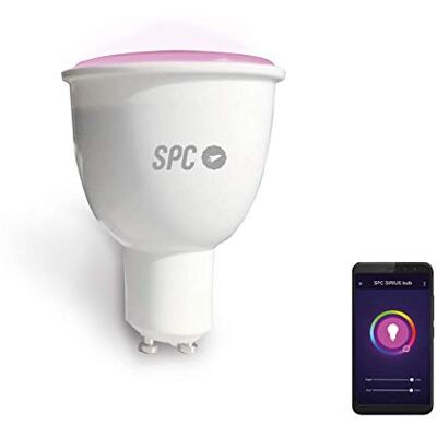 SPC Sirius 380 – Lampadina Intelligente (LED, connettore GU10, Potenza 4,5 W, Classe ENERGETICA A +) SPC Sirius 380 – Lampadina Intelligente (LED, connettore GU10, Potenza 4,5 W, Classe ENERGETICA A +)