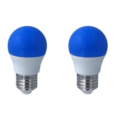 LEDLUX 2 Pezzo Lampadina Led E27 Blu, 4W=35W 220V, Forma Globo G45, Per Decorazione Feste LEDLUX 2 Pezzo Lampadina Led E27 Blu, 4W=35W 220V, Forma Globo G45, Per Decorazione Feste