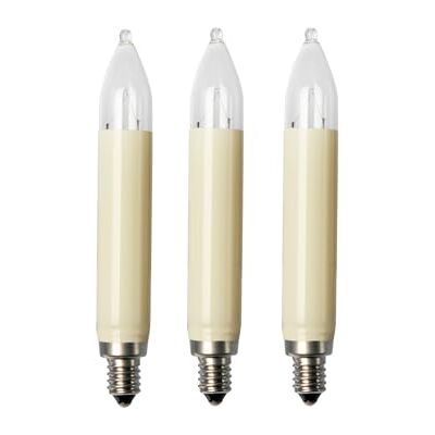 Hellum lampadine a incandescenza di ricambio 3 pz, 16V 3W E10, Lampadine di ricambio E10 (Ø10 mm), 15 luci, 3 pz, per esterni, candela a stelo, 22 lm, per catene luminose Hellum lampadine a incandescenza di ricambio 3 pz, 16V 3W E10, Lampadine di ricambio E10 (Ø10 mm), 15 luci, 3 pz, per esterni, candela a stelo, 22 lm, per catene luminose