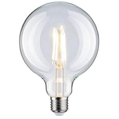 Paulmann Lampadina a LED Globe Filamento, G125, 9 W, lampadina classica, 2700 K, E27, trasparente Paulmann Lampadina a LED Globe Filamento, G125, 9 W, lampadina classica, 2700 K, E27, trasparente