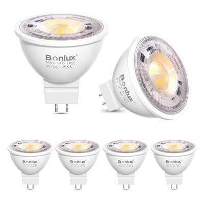 Bonlux Lampadina GU 5.3 LED 12V, Faretti LED MR16 12V GU5.3 Bianca Natura 4000K Riflettore Faretto Spot Lampadine LED 600LM Equivalente a 60W Alogena 38°Angolo del Fascio Non Dimmerabile 6 Pezzi Bonlux Lampadina GU 5.3 LED 12V, Faretti LED MR16 12V GU5.3 Bianca Natura 4000K Riflettore Faretto Spot Lampadine LED 600LM Equivalente a 60W Alogena 38°Angolo del Fascio Non Dimmerabile 6 Pezzi