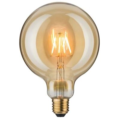 Paulmann Lampadina LED Vintage Globe 125 lampadina da 4 Watt dorato lampada decorativa illuminazione 1700 K E27 Paulmann Lampadina LED Vintage Globe 125 lampadina da 4 Watt dorato lampada decorativa illuminazione 1700 K E27